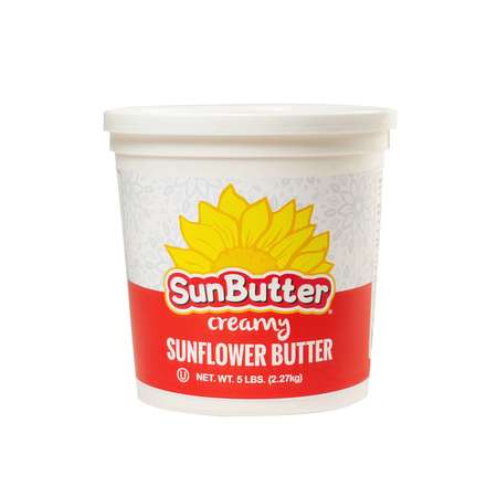 SUNBUTTER Sunbutter Creamy Sunflower Butter 5lbs Tub, PK6 19010